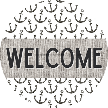 Door Hanger, Nautical Sign, Anchor Sign, Beach Sign, 18